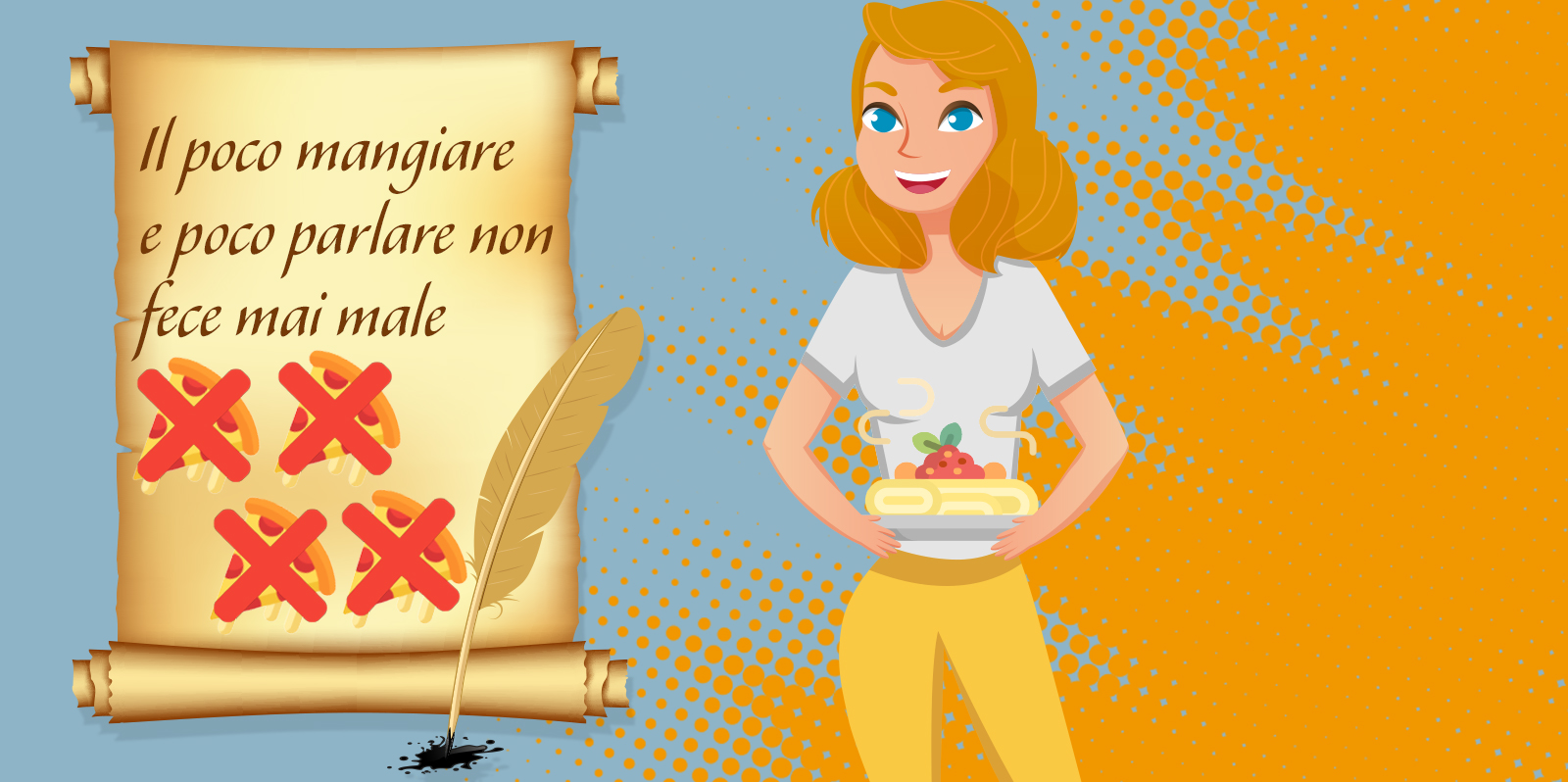 Il poco mangiare e poco parlare non fece mai male