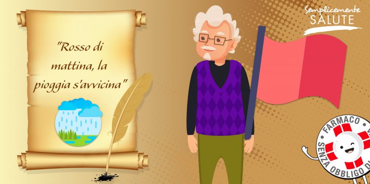 Rosso di mattina, la pioggia s’avvicina